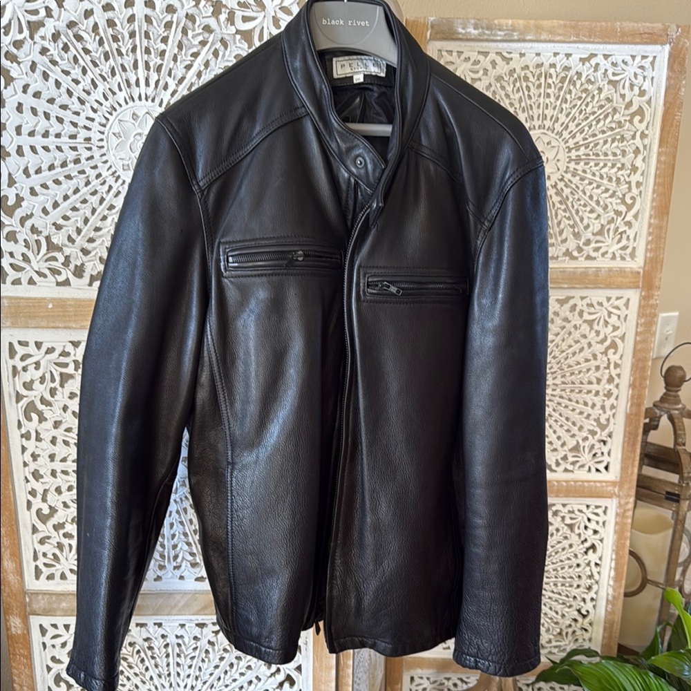 Pelle Studio Men's Black Leather Jacket